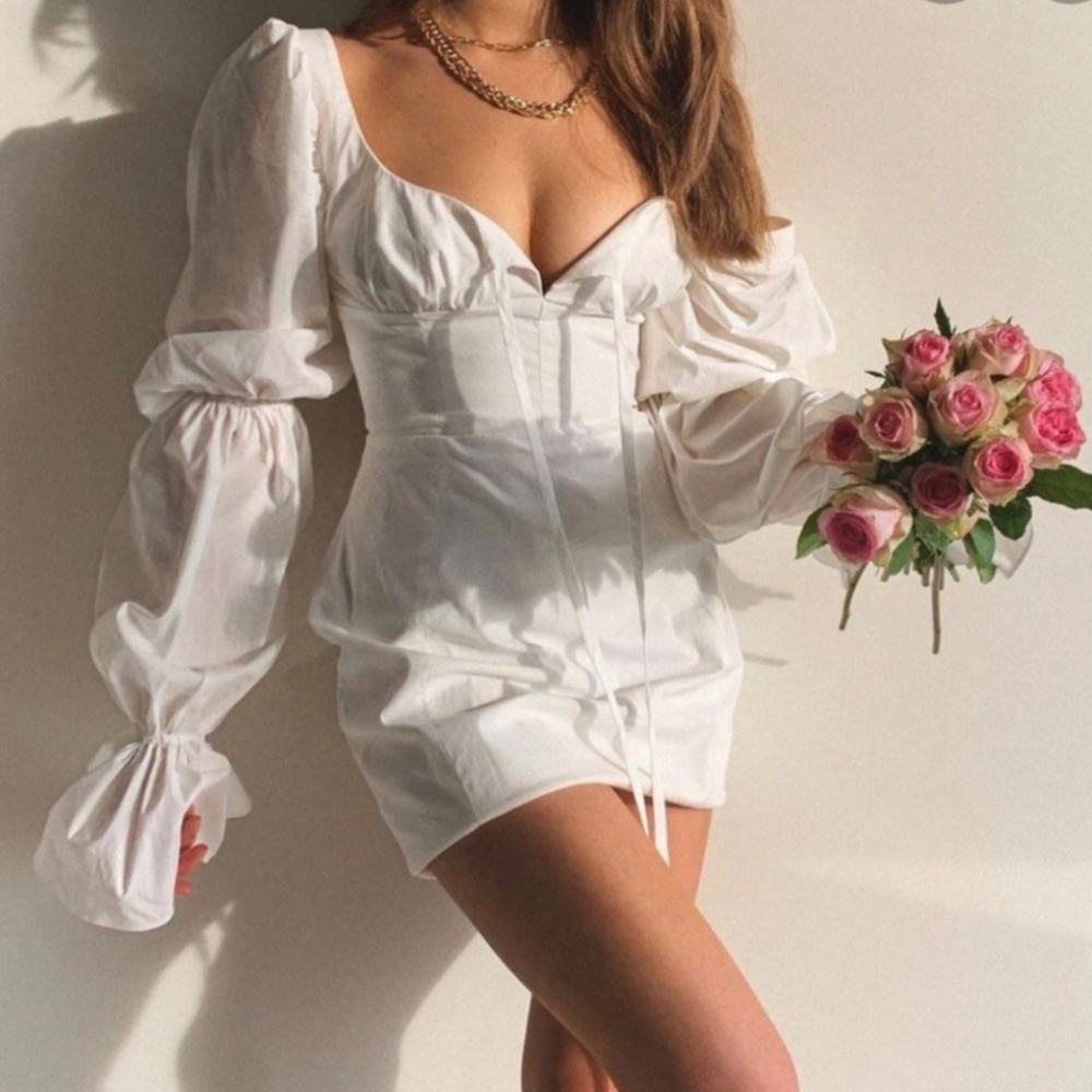 House of CB XS corset dress in white